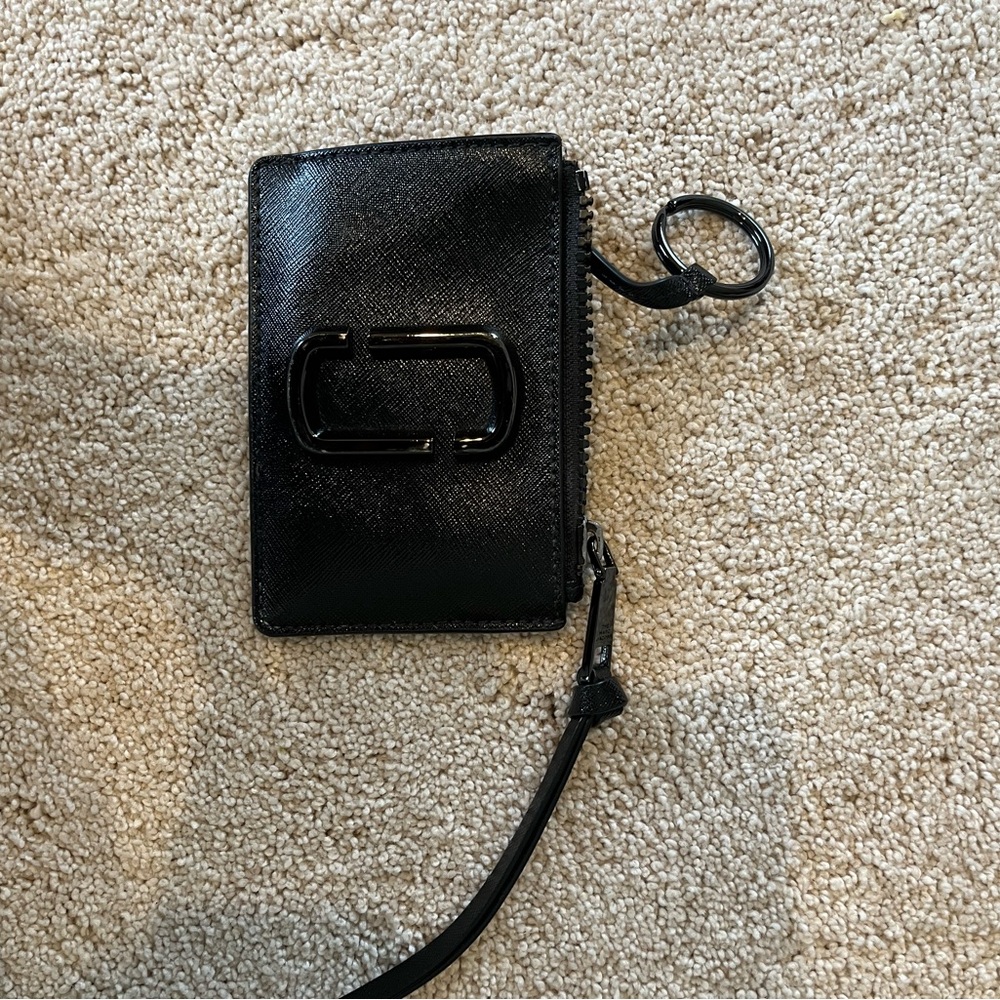 Marc Jacobs Black Leather Card Holder